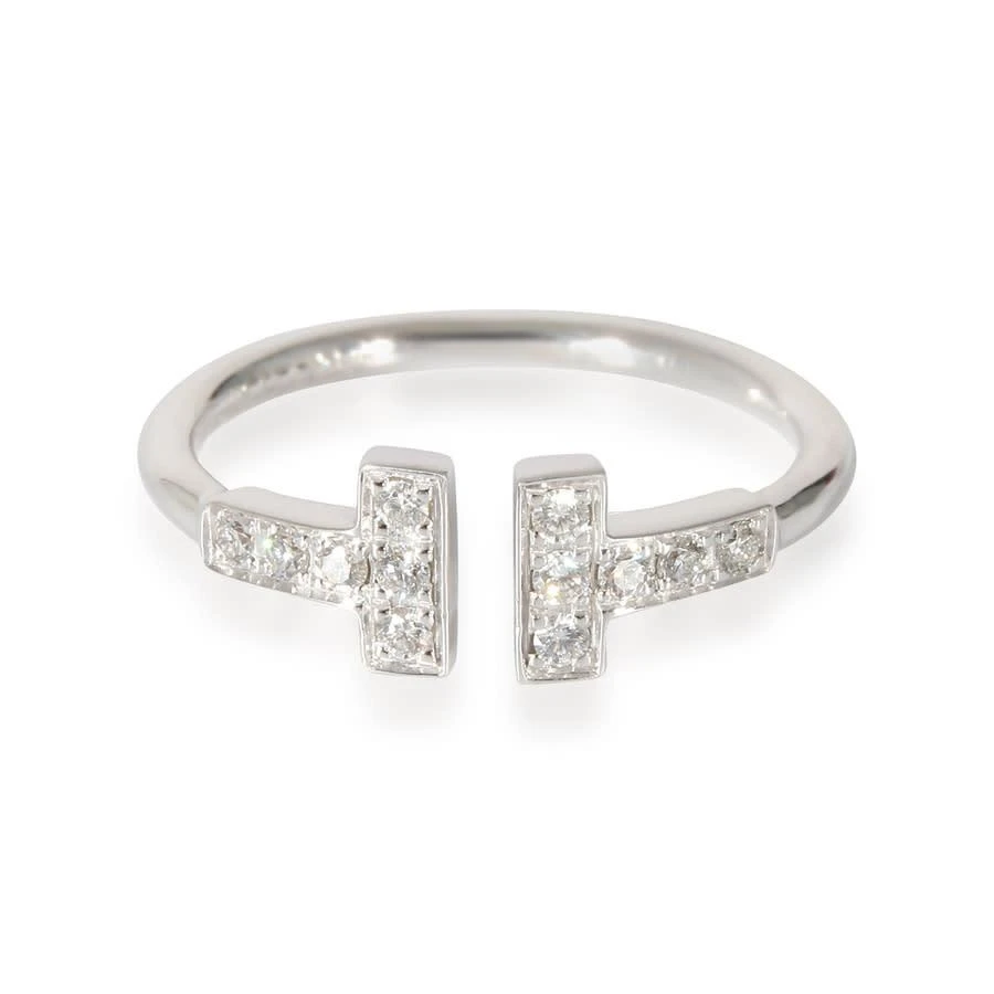 商品[二手商品] Tiffany & Co.|Pre-Owned Tiffany & Co. Tiffany T Ring in 18K White Gold 0.13 CTW,价格¥12937,第2张图片详细描述