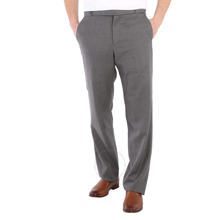 商品Burberry|Charcoal Grey Wool English Fit Tailored Trousers With Belt Detail,价格¥1654,第1张图片