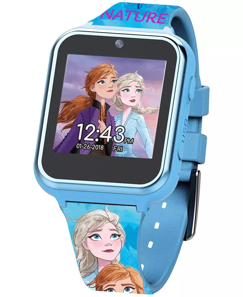 商品Accutime|Kid's Frozen 2 Blue Silicone Strap Touchscreen Smart Watch 46x41mm,价格¥280,第3张图片详细描述