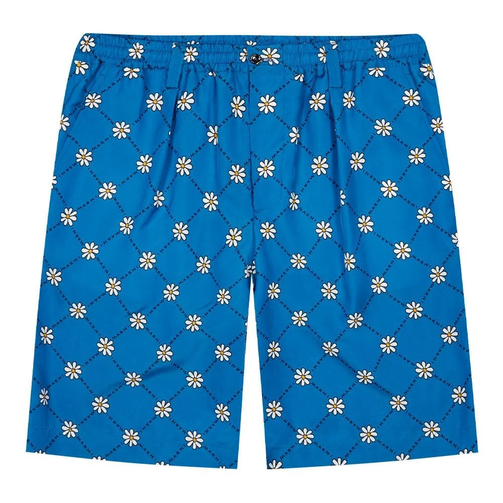 商品Marni|Marni Daisy Print Shorts - Blue,价格¥950,第1张图片