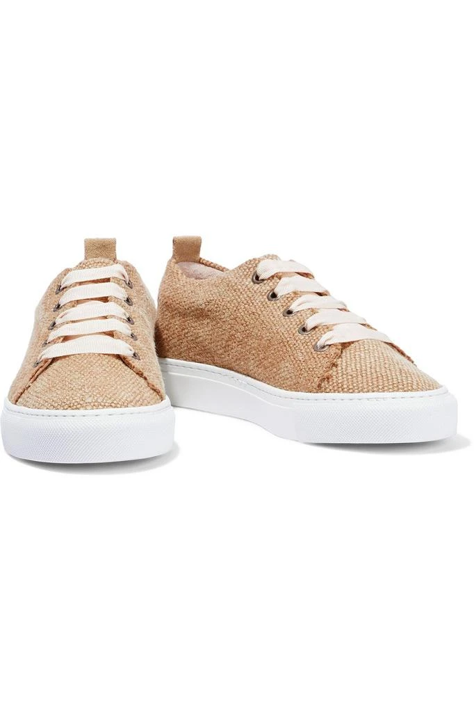 商品MANEBÍ|Hamptons suede-trimmed jute sneakers,价格¥932,第2张图片详细描述