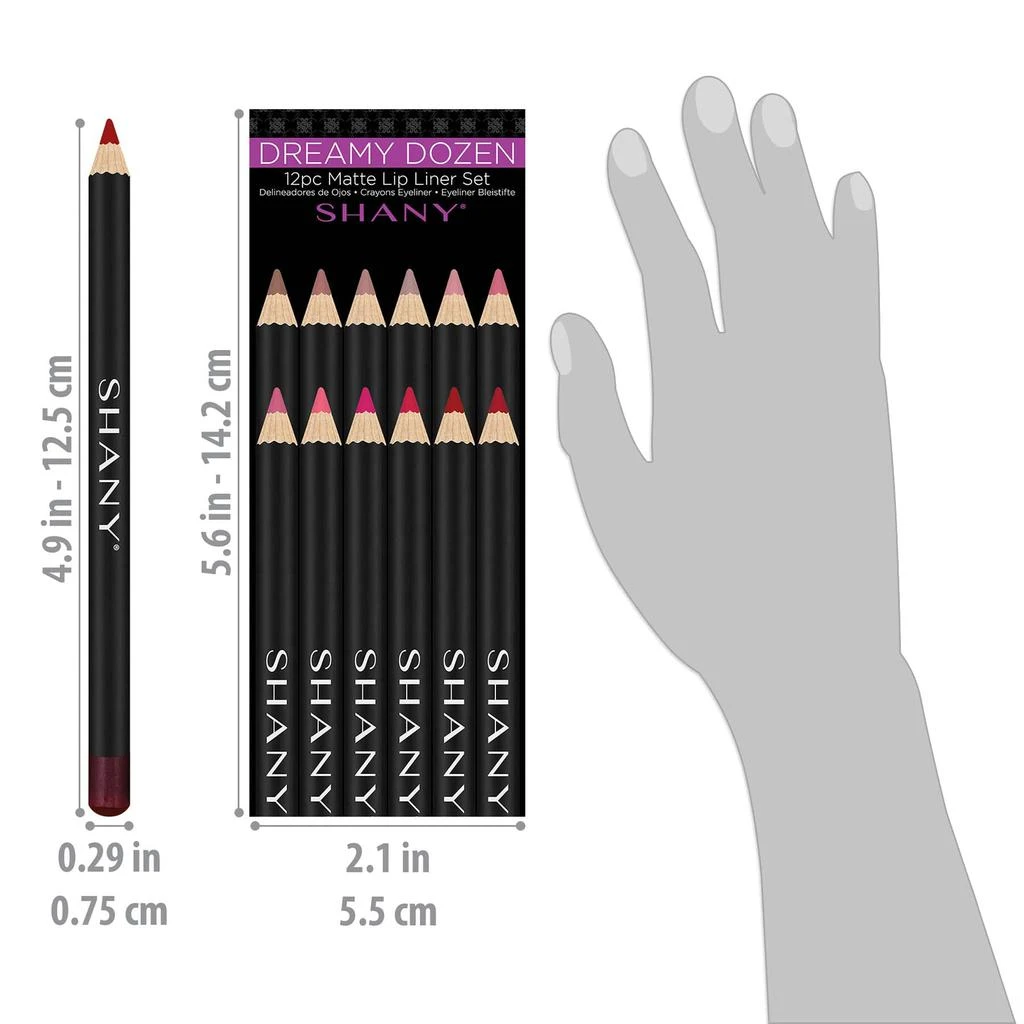 商品SHANY|Dreamy Dozen Matte Lip Liner Set - 12 pc,价格¥112,第4张图片详细描述