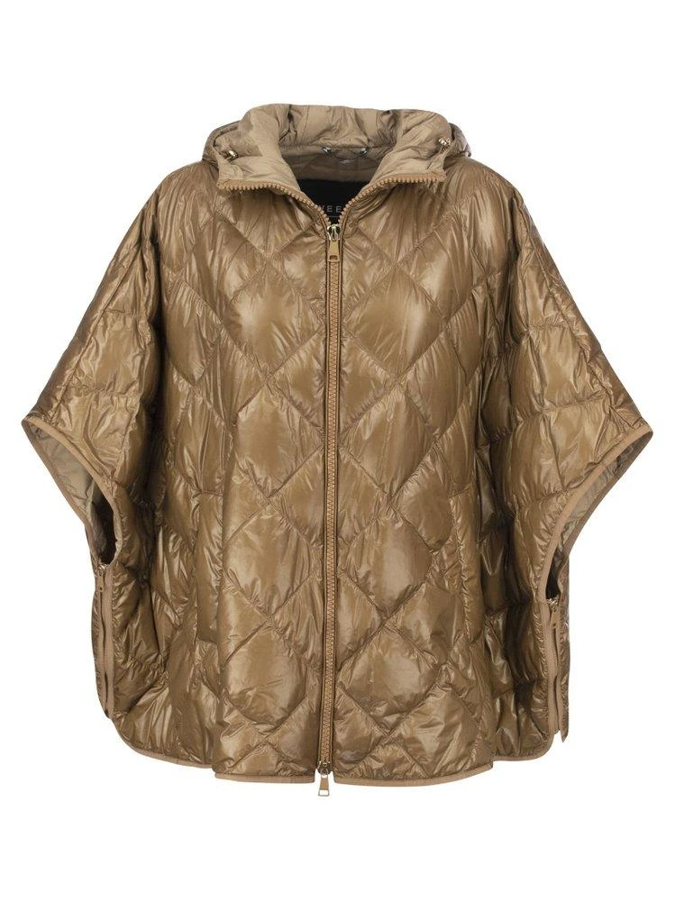 商品Weekend Max Mara|Weekend Max Mara Hooded Zip-Up Quilted Cape,价格¥2749,第1张图片