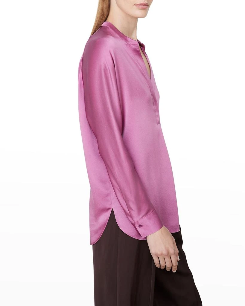 商品Vince|Banded-Collar Silk Blouse,价格¥2513,第2张图片详细描述