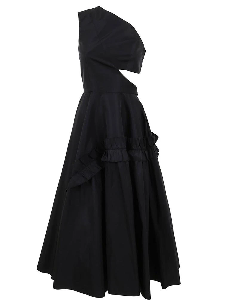 商品Alexander McQueen|Alexander McQueen Slashed Asymmetric One-shoulder Dress,价格¥14152,第1张图片