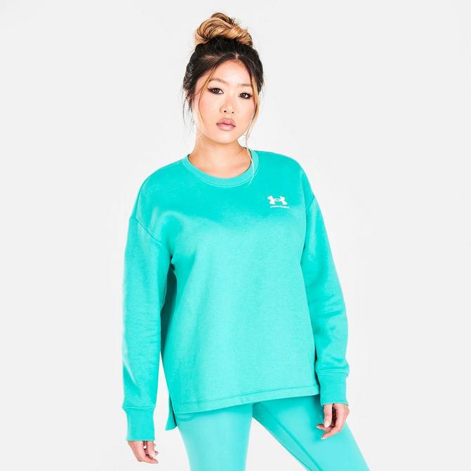 Women's Under Armour Rival Oversized Fleece Crewneck Sweatshirt商品第1张图片规格展示