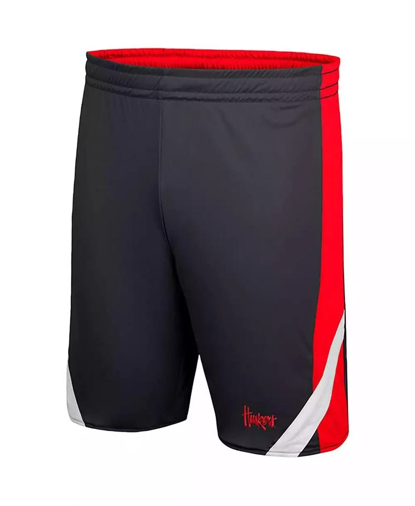 商品Colosseum|Men's Scarlet and Black Nebraska Huskers Am I Wrong Reversible Shorts,价格¥271,第4张图片详细描述