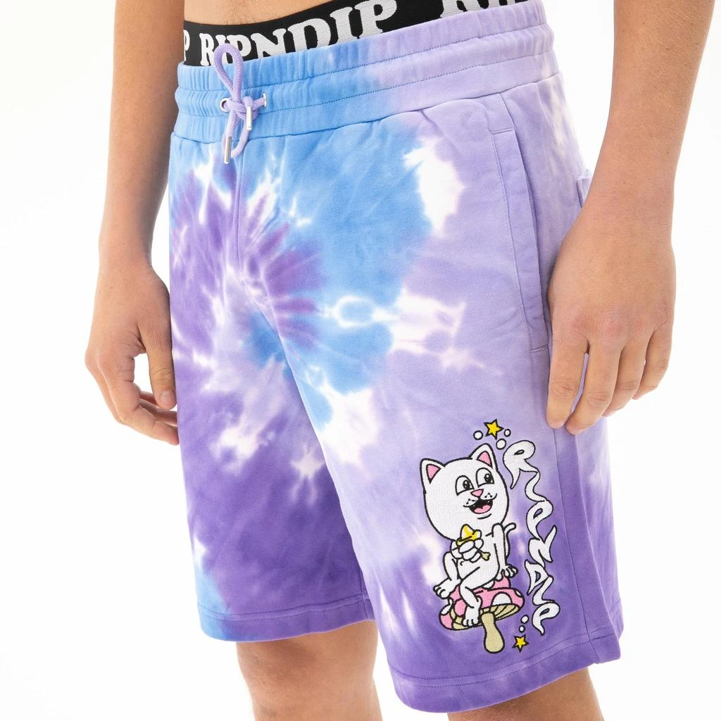 商品RIPNDIP|Friday Jr Sweatshorts (Purple/Lilac Spiral Dye),价格¥228,第1张图片