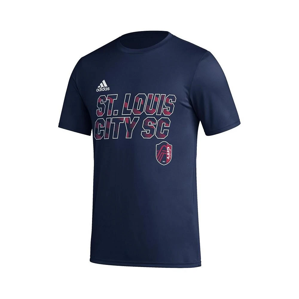 商品Adidas|Men's Navy St. Louis City SC Team Jersey Hook AEROREADY T-shirt,价格¥220,第2张图片详细描述