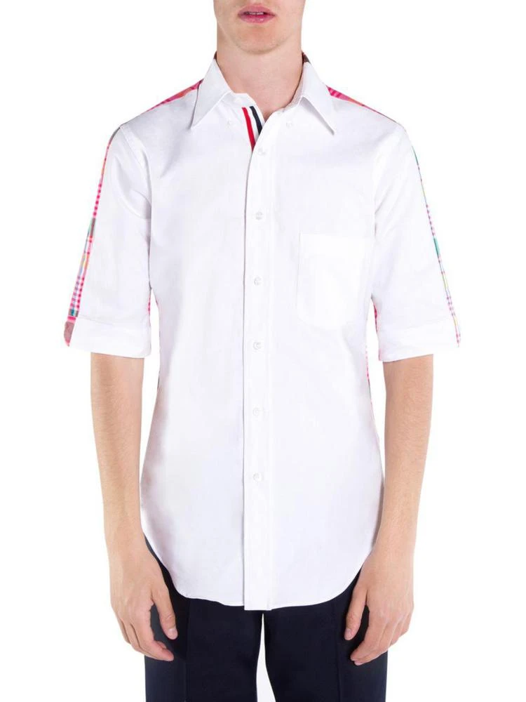 商品Thom Browne|Bicolor Med Cotton Button-Down Shirt,价格¥1653,第1张图片