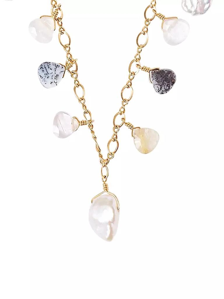 商品Chan Luu|18K Gold-plated Multi-Stone Necklace,价格¥1599,第1张图片