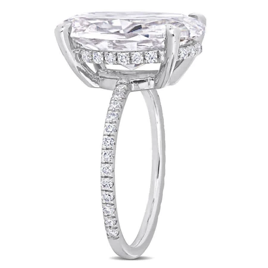 商品Amour|8 1/10 CT TGW Created Moissanite-White Fashion Ring 10k White Gold,价格¥5607,第2张图片详细描述