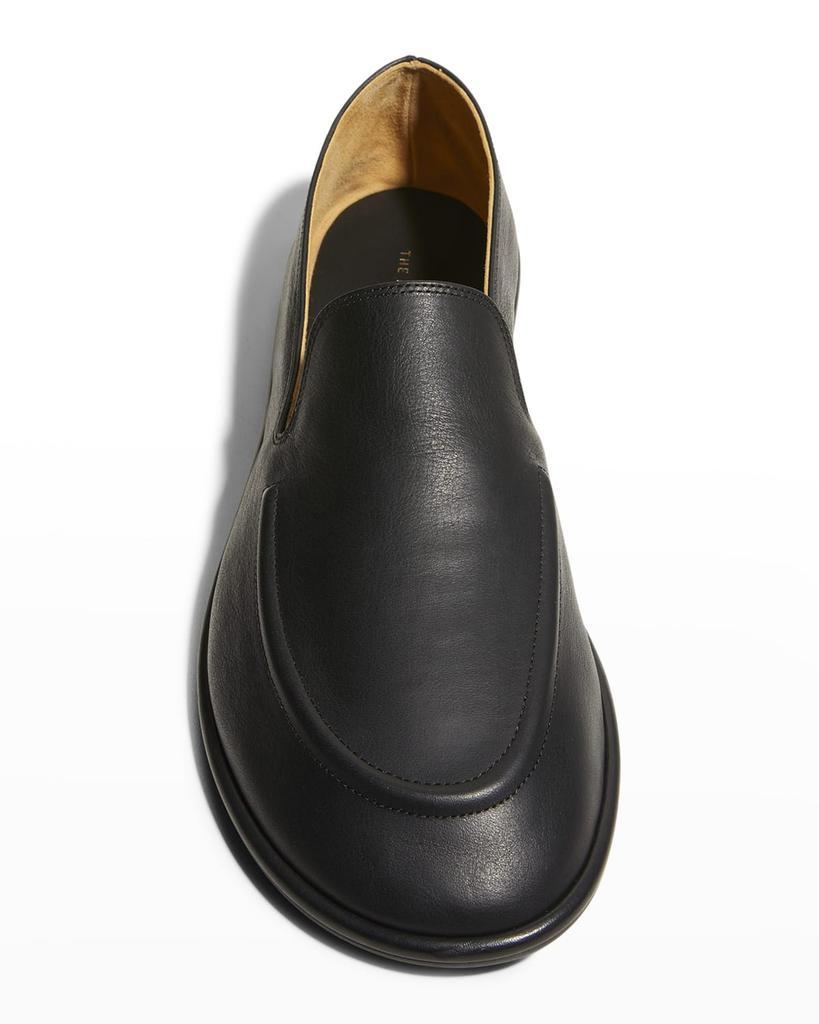 商品The Row|Canal Leather Slip-On Loafers,价格¥6585,第7张图片详细描述