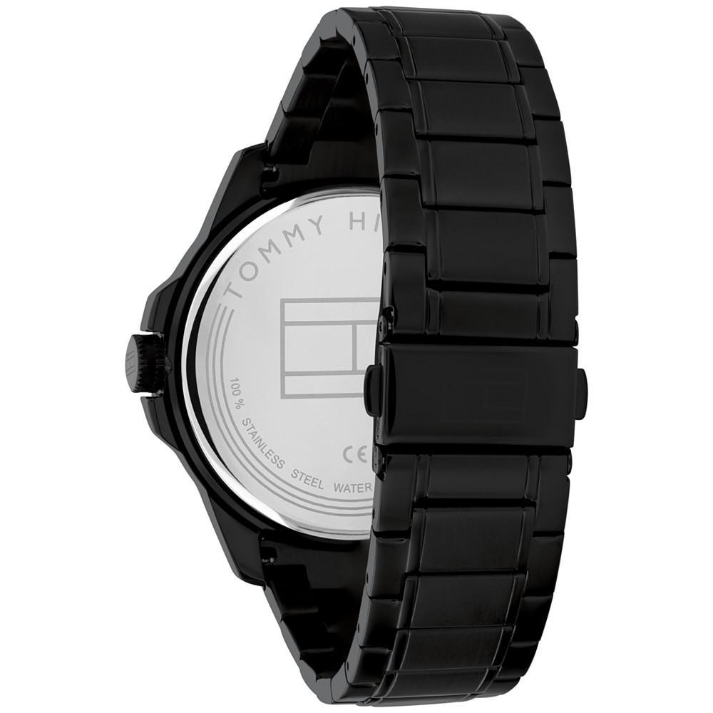 商品Tommy Hilfiger|Men's Black-Tone Stainless Steel Bracelet Watch 46mm, Created for Macy's,价格¥1143,第5张图片详细描述