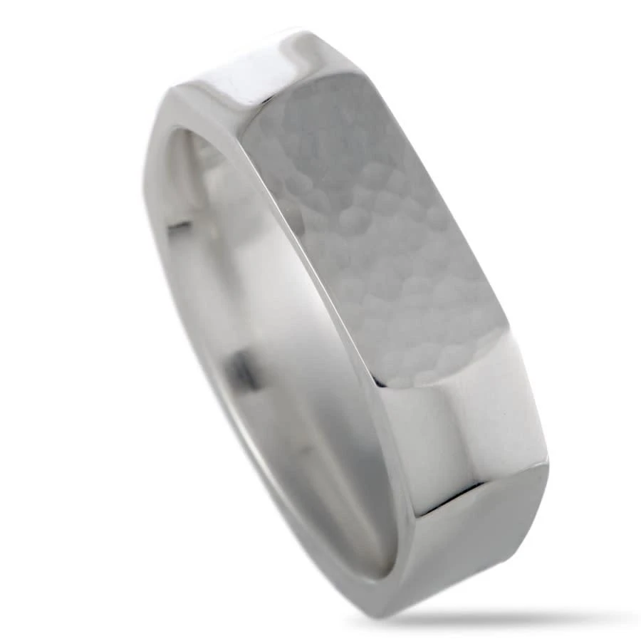 商品Georg Jensen|Smithy Silver Hammered Band Ring,价格¥305,第1张图片