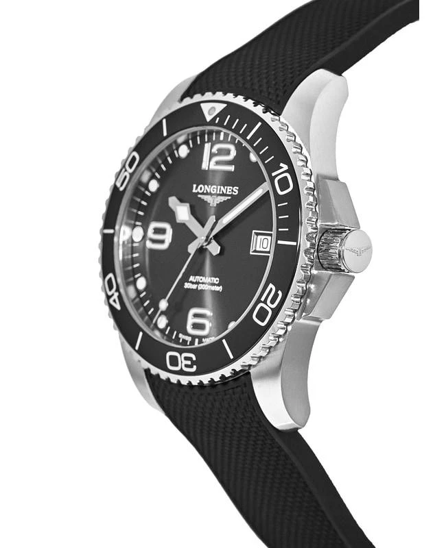 商品Longines|Longines HydroConquest Automatic Ceramic 41mm Diving Watch Men's Watch L3.781.4.56.9,价格¥9213,第3张图片详细描述