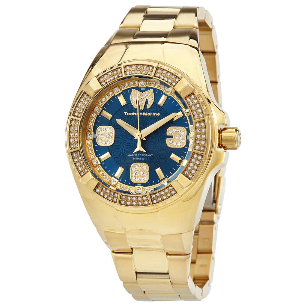 Cruise Glitz Quartz Crystal Blue Dial Mens Watch TM-121110商品第1张图片规格展示