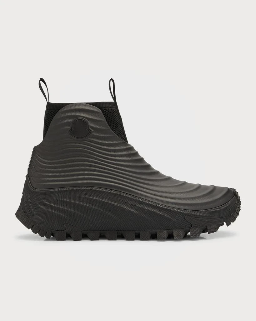 商品Moncler|Men's Acqua High Ribbed Rain Boots,价格¥5880,第1张图片