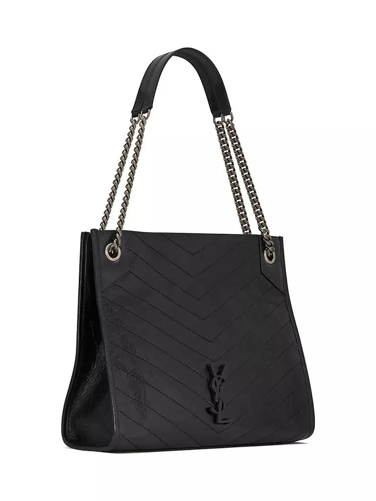 商品Yves Saint Laurent|Niki Medium Shopping Bag In Crinkled Vintage Leather,价格¥17648,第3张图片详细描述