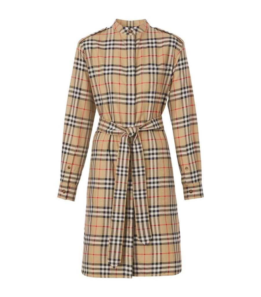 商品Burberry|Vintage Check Shirt Dress,价格¥6945,第1张图片