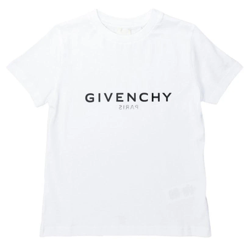 商品Givenchy|大童款 白色logo印花T恤【香港仓极速发货】,价格¥1186,第1张图片