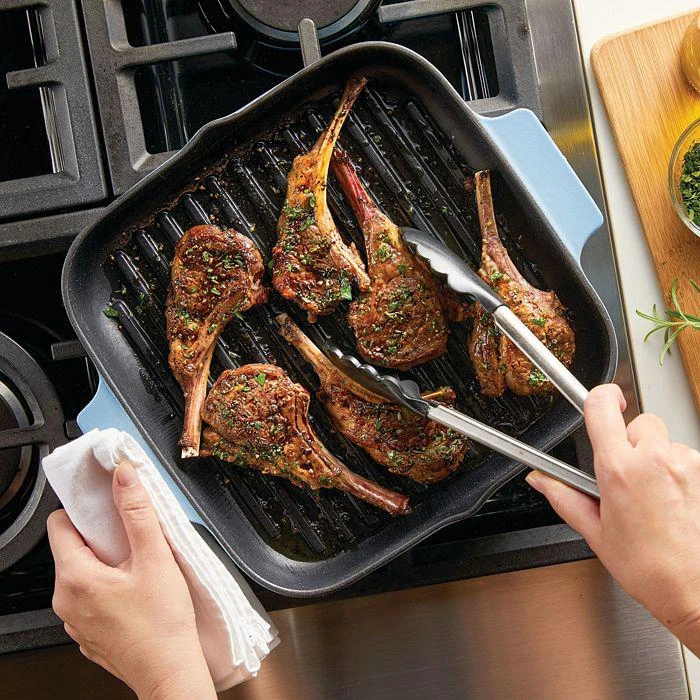 商品KitchenAid|Anolon 11" Square Cast Iron Grill Pan,价格¥893,第4张图片详细描述