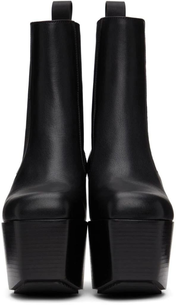 商品Rick Owens|Black Leather Platform Boots,价格¥4293,第2张图片详细描述