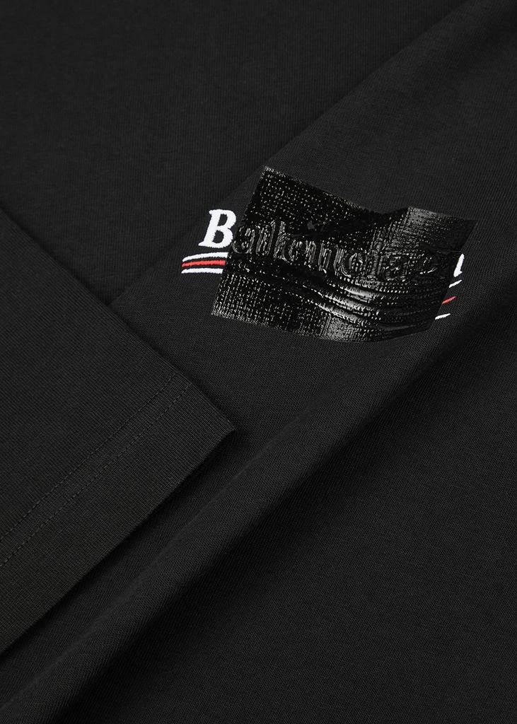 商品Balenciaga|Political taped cotton T-shirt,价格¥3649,第5张图片详细描述