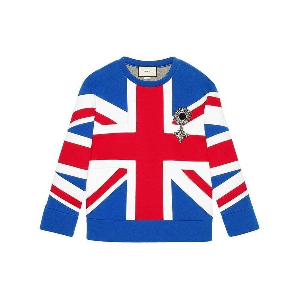 商品Gucci|Union Jack Jersey Sweatshirt,价格¥8109,第1张图片