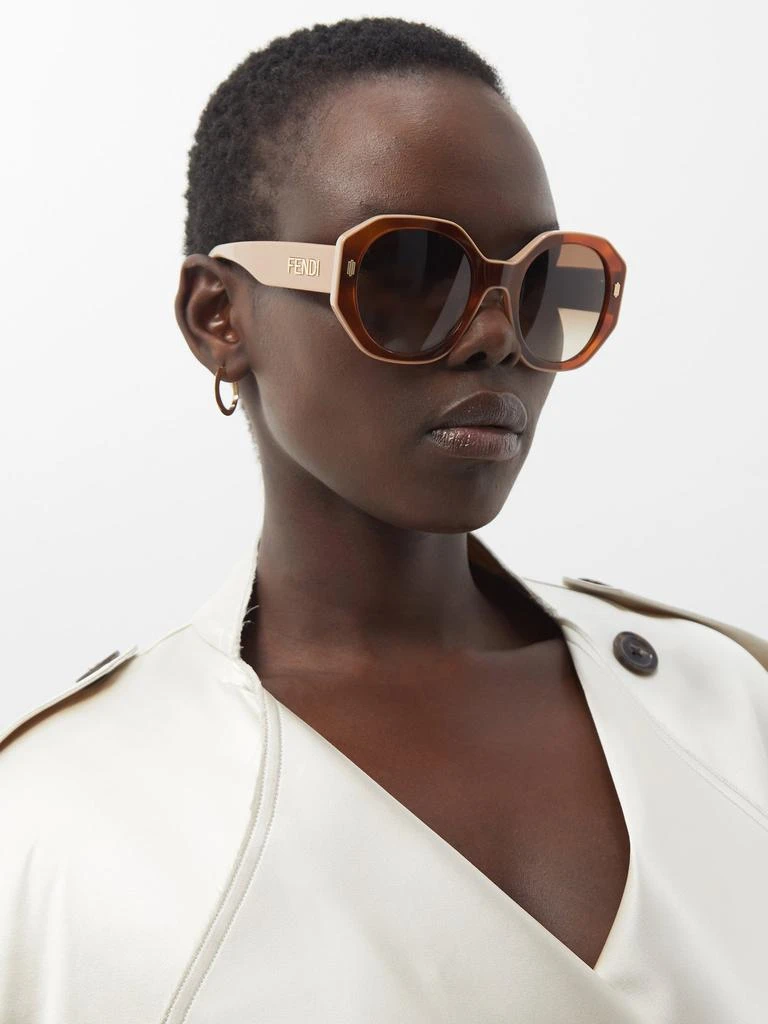 Oversized round metal sunglasses 商品