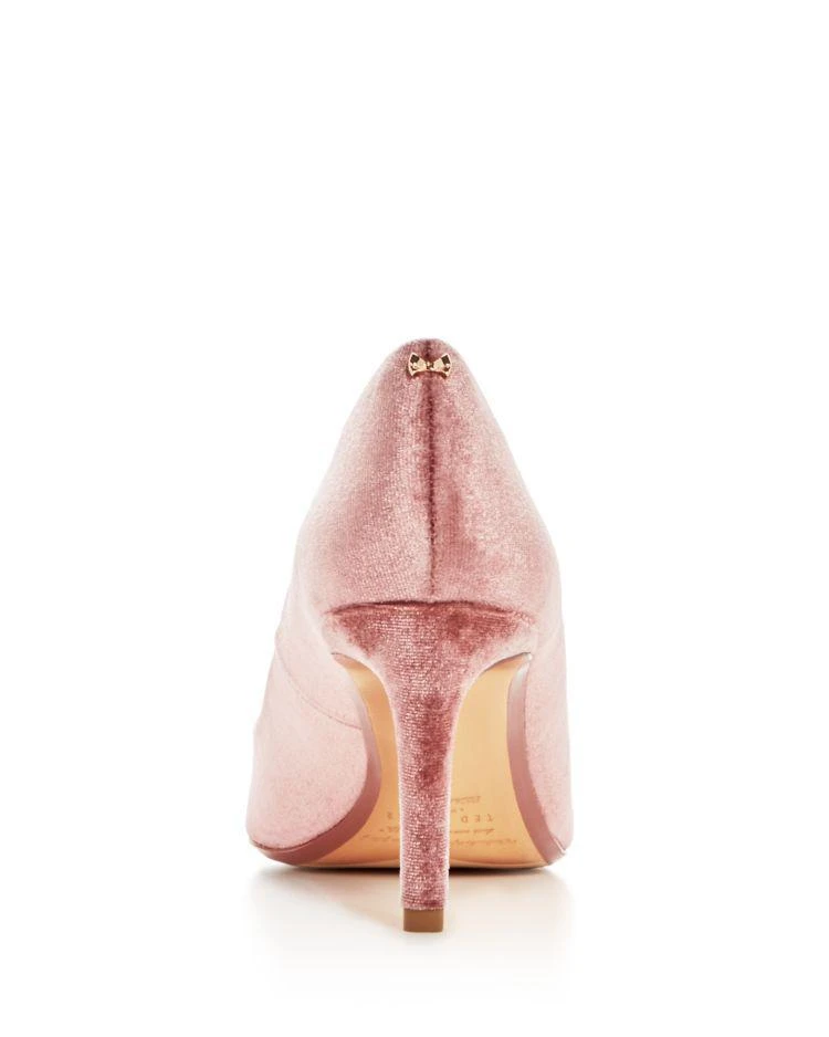 商品Ted Baker London|丝绒珍珠钻饰高跟鞋,价格¥889,第4张图片详细描述