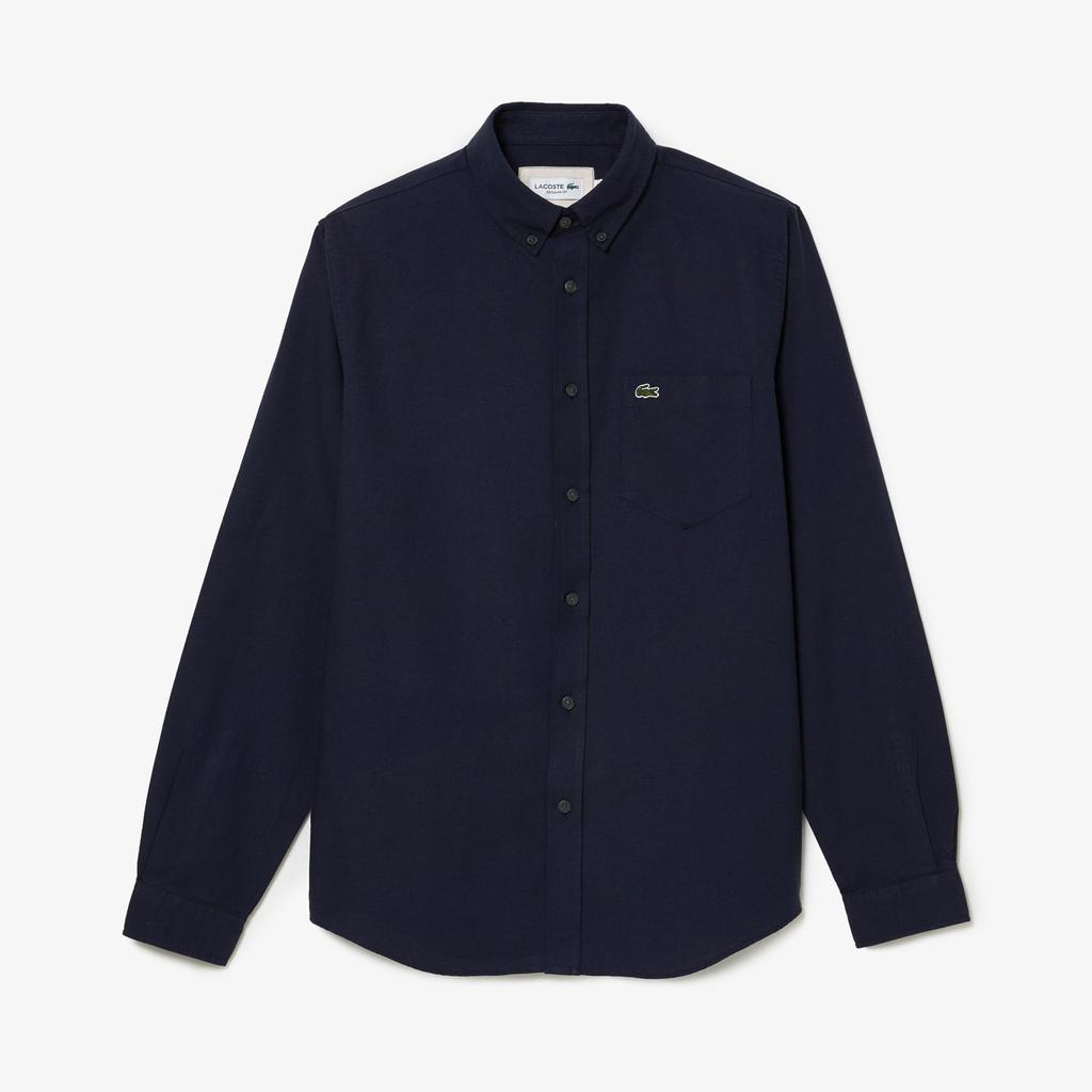 Lacoste Long-Sleeve Shirt - Navy商品第1张图片规格展示
