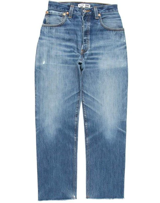 商品Re/Done|High Rise Stove Pipe Jeans,价格¥605,第4张图片详细描述