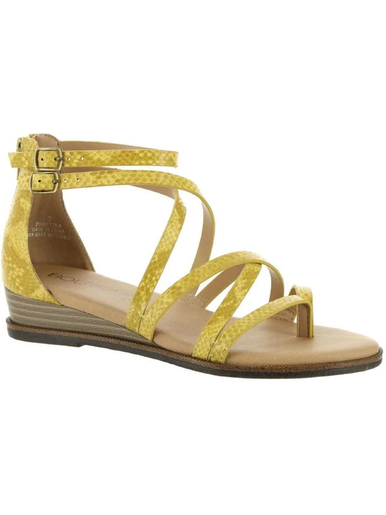 商品Boutique by Corkys|Sweet Tea Womens Snake Print Strappy Wedge Sandals,价格¥175,第1张图片