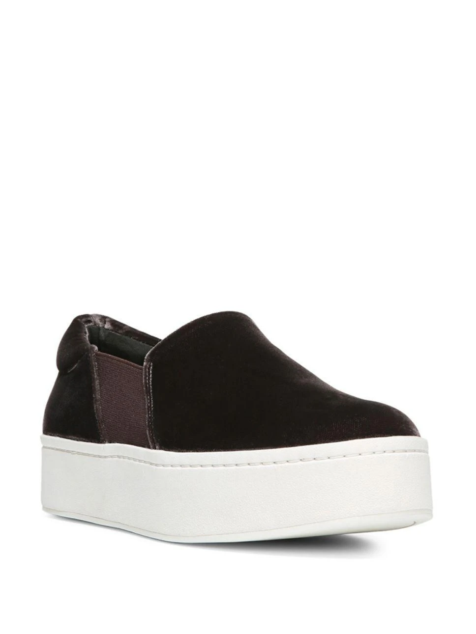 商品Vince|Vince - Warren Slip-On Platform Velvet Sneakers,价格¥676,第1张图片