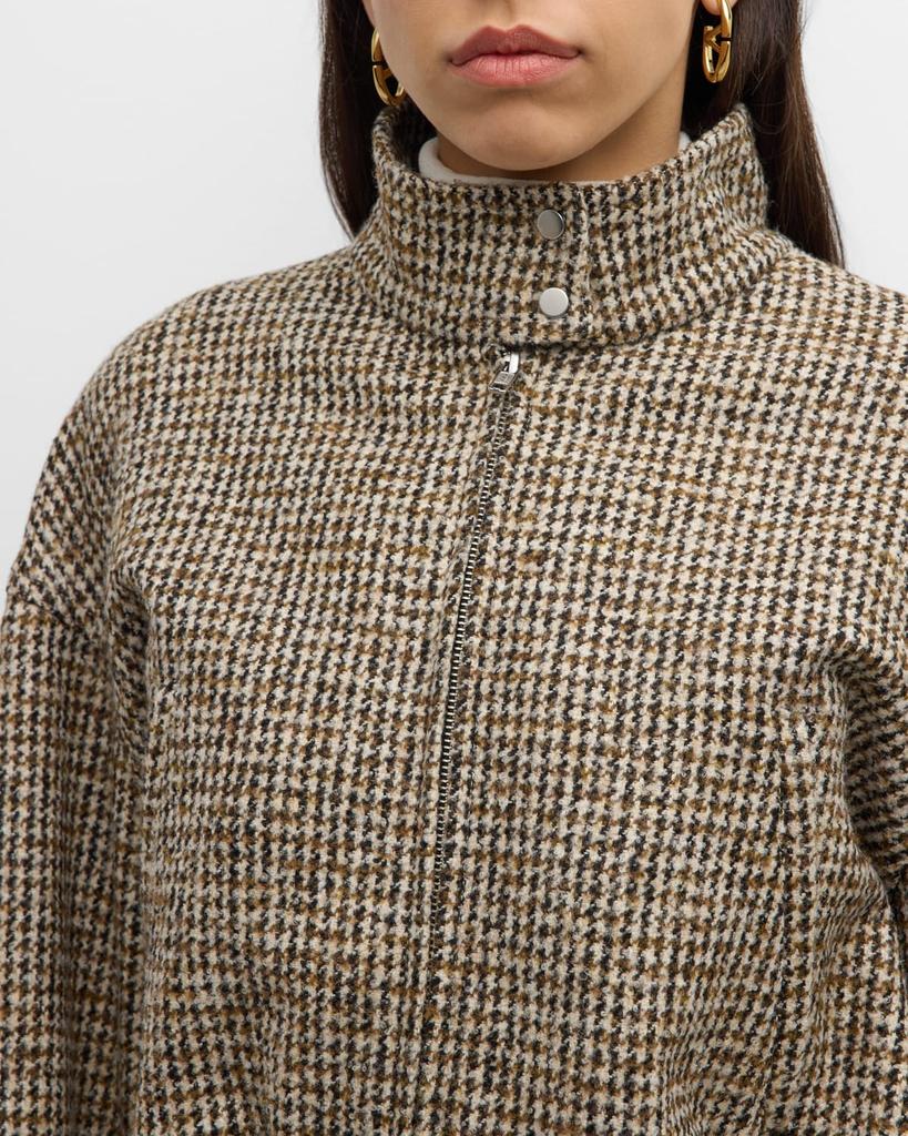 ジャケット・アウター PHENOMENON HOUNDSTOOTH STAND COLLAR JKT Shop Harrison Stand-Collar Houndstooth Jacket on Sale at