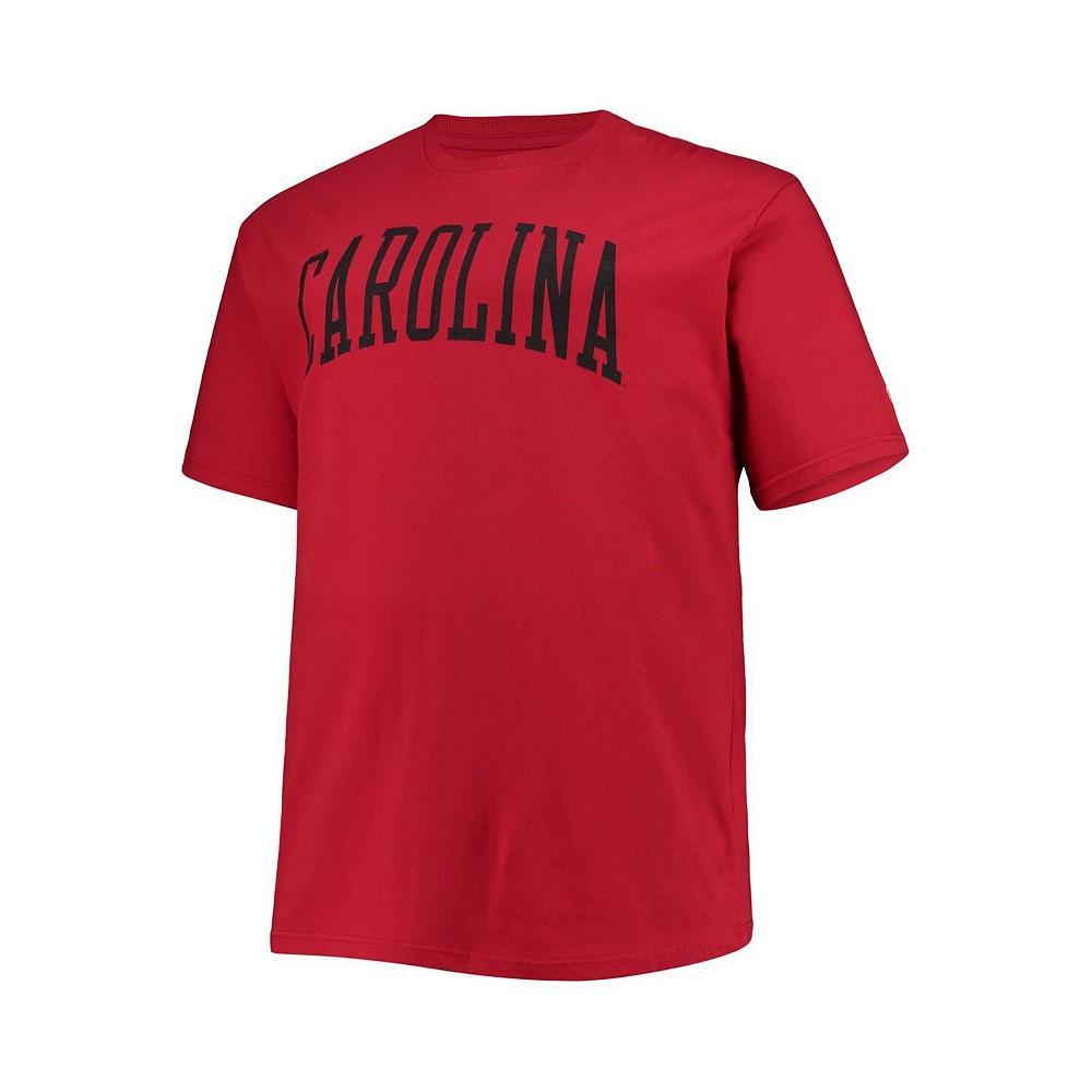 商品CHAMPION|Men's Garnet South Carolina Gamecocks Big and Tall Arch Team Logo T-shirt,价格¥216,第4张图片详细描述