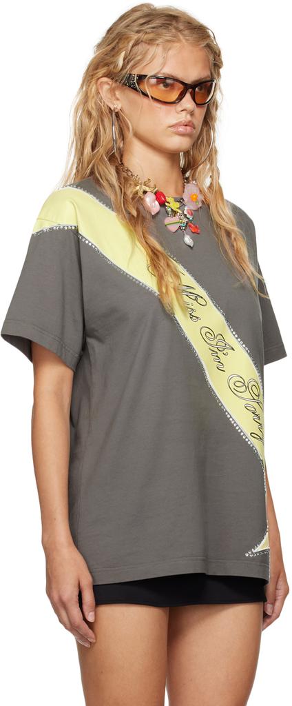 SSENSE Exclusive Gray Mimi Wade Edition Oversized T-Shirt – On