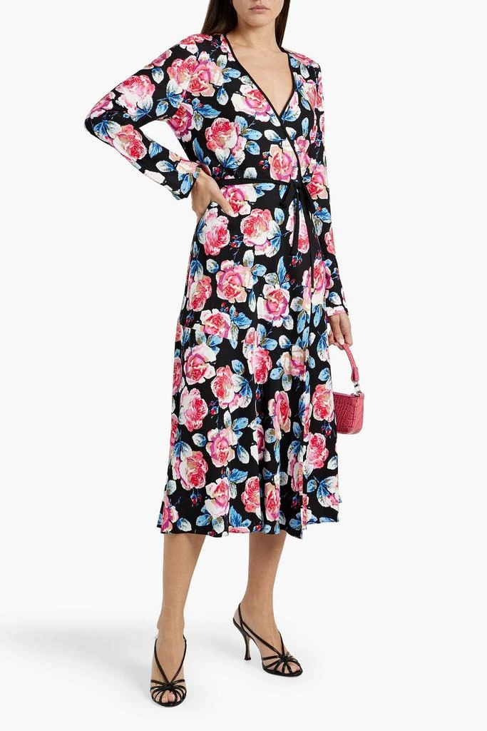 商品Diane von Furstenberg|Anika floral-print EcoVero™-blend jersey midi wrap dress,价格¥1408,第2张图片详细描述