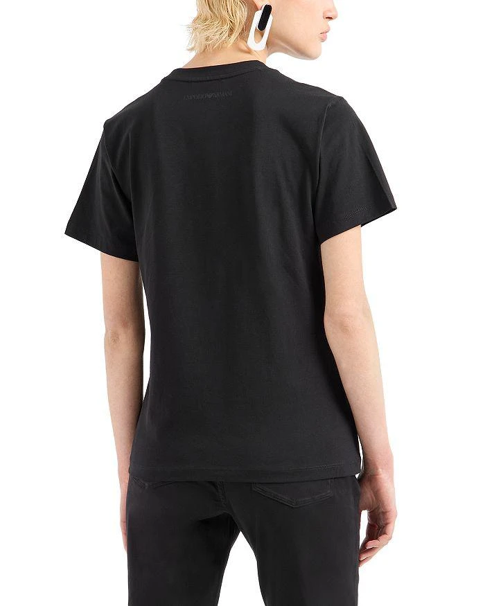 商品Emporio Armani|Lip Logo Short Sleeve Cotton Tee,价格¥1469,第3张图片详细描述