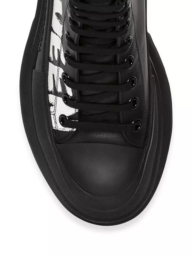 商品Alexander McQueen|Graffiti Tread Slick Leather Boots,价格¥7379,第4张图片详细描述