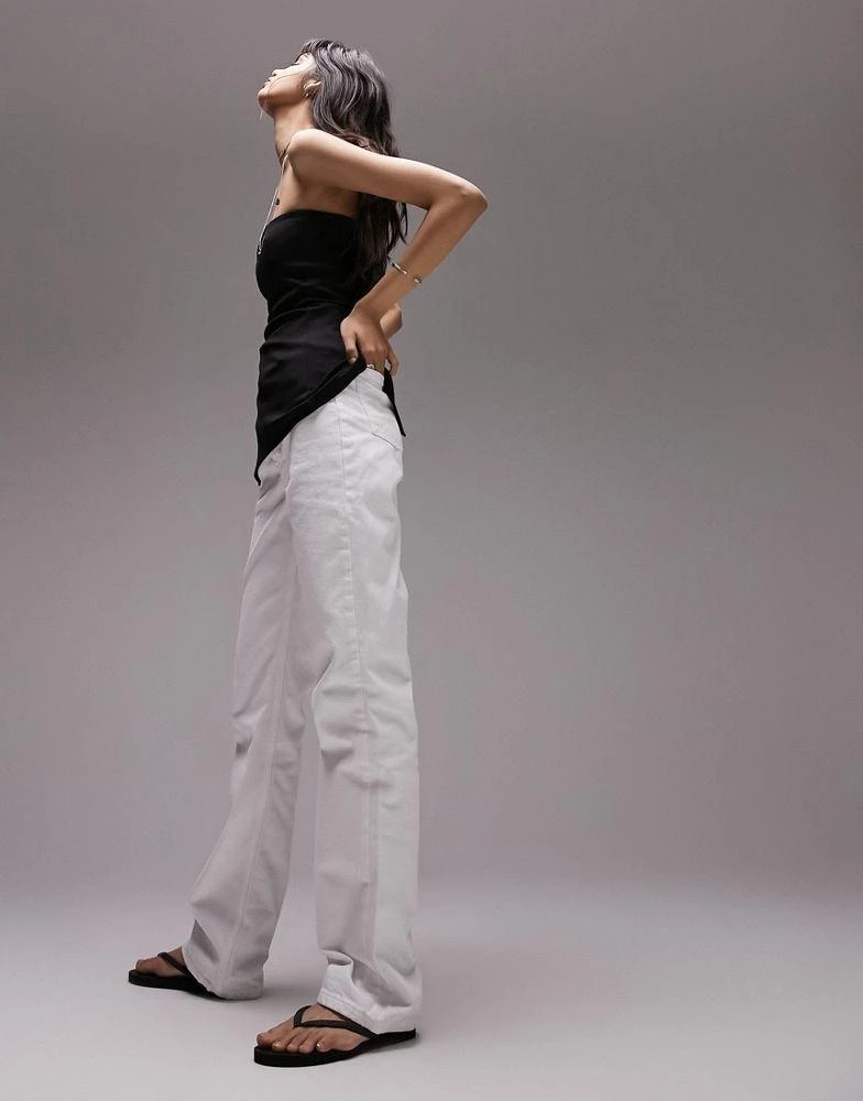 商品Topshop|Topshop Kort jeans in white,价格¥244,第1张图片