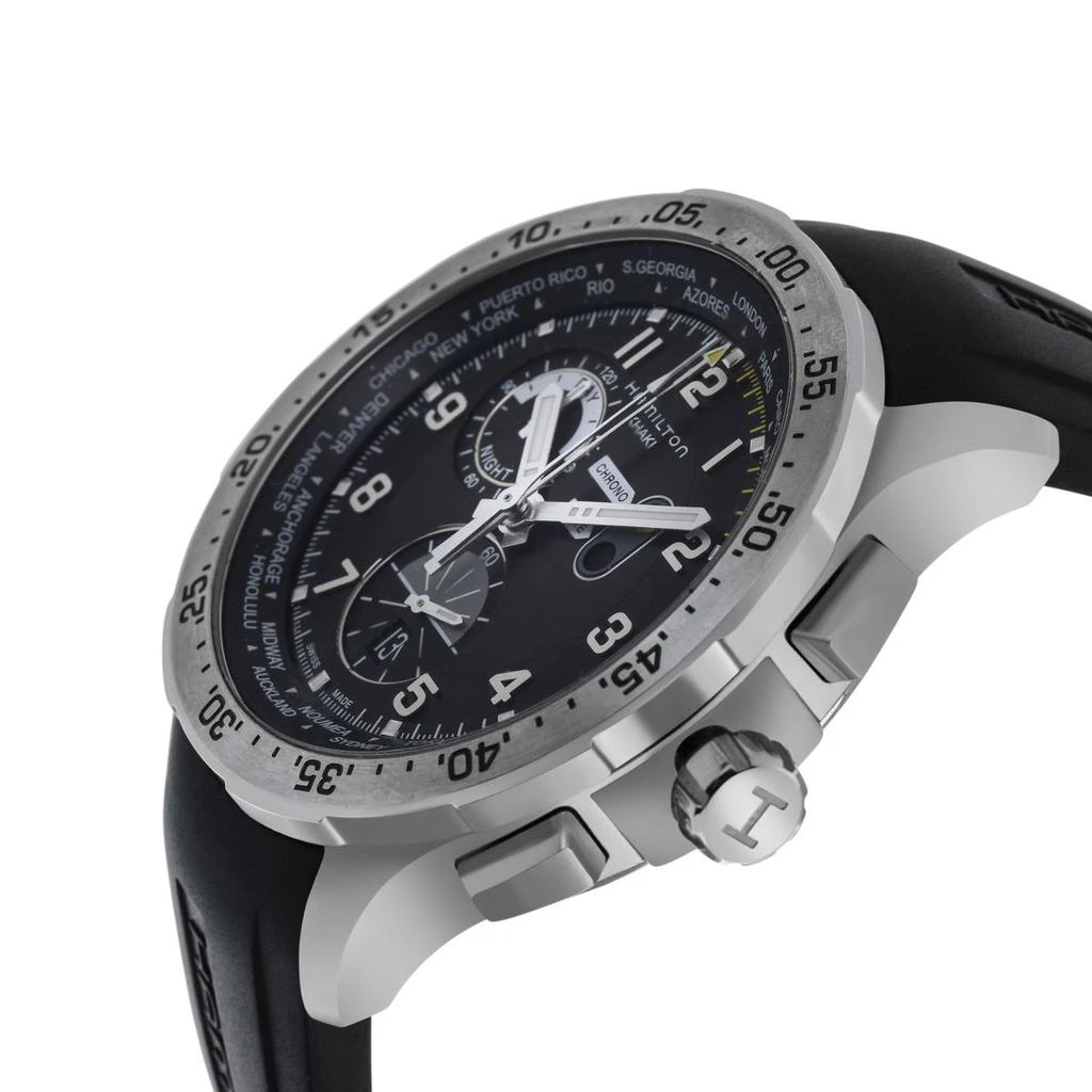 商品Hamilton|Hamilton Khaki Aviation Worldtimer Chronograph Quartz Men's Watch H76714335,价格¥4892,第2张图片详细描述