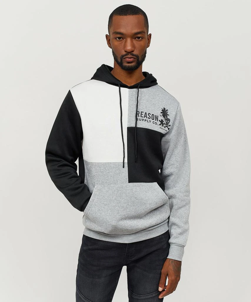 商品Reason Clothing|Rookie Colorblock Logo Fleece Hoodie,价格¥75,第5张图片详细描述