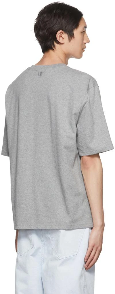 商品AMI|Gray Ami de Cœur T-Shirt,价格¥650,第3张图片详细描述