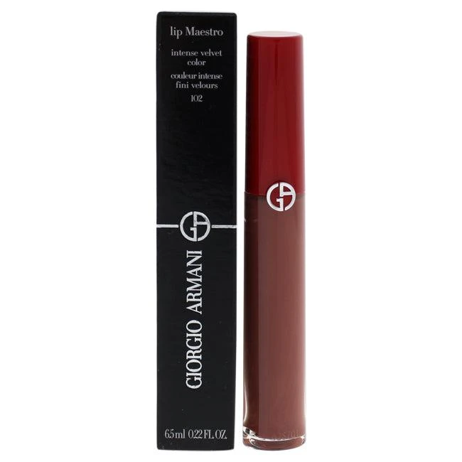 商品Giorgio Armani|Lip Maestro Intense Velvet Color - 102 Sandstone by Giorgio Armani for Women - 0.22 oz Lipstick,价格¥329,第1张图片