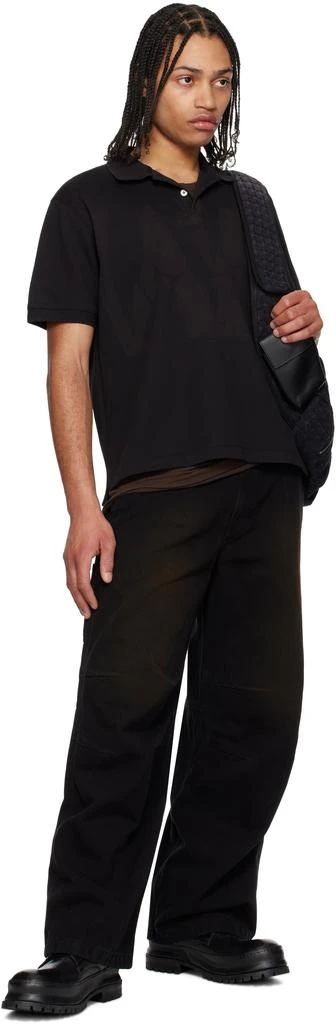 商品JiyongKim|Black Sun-Bleached Pack Polo,价格¥1139,第4张图片详细描述