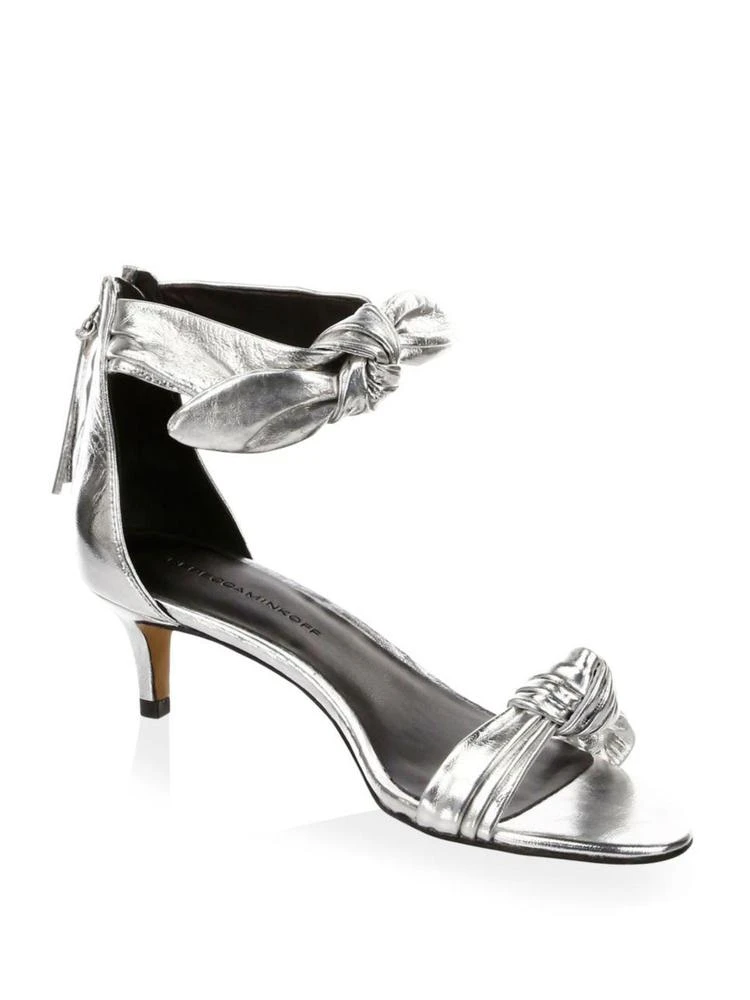 商品Rebecca Minkoff|Kaley Metallic Leather Sandals,价格¥788,第1张图片