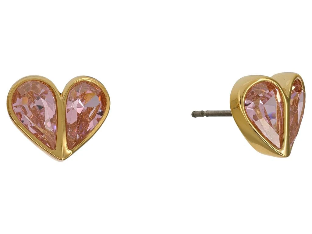 商品Kate Spade|Rock Solid Stone Small Heart Studs-Boxed Earrings,价格¥307,第1张图片