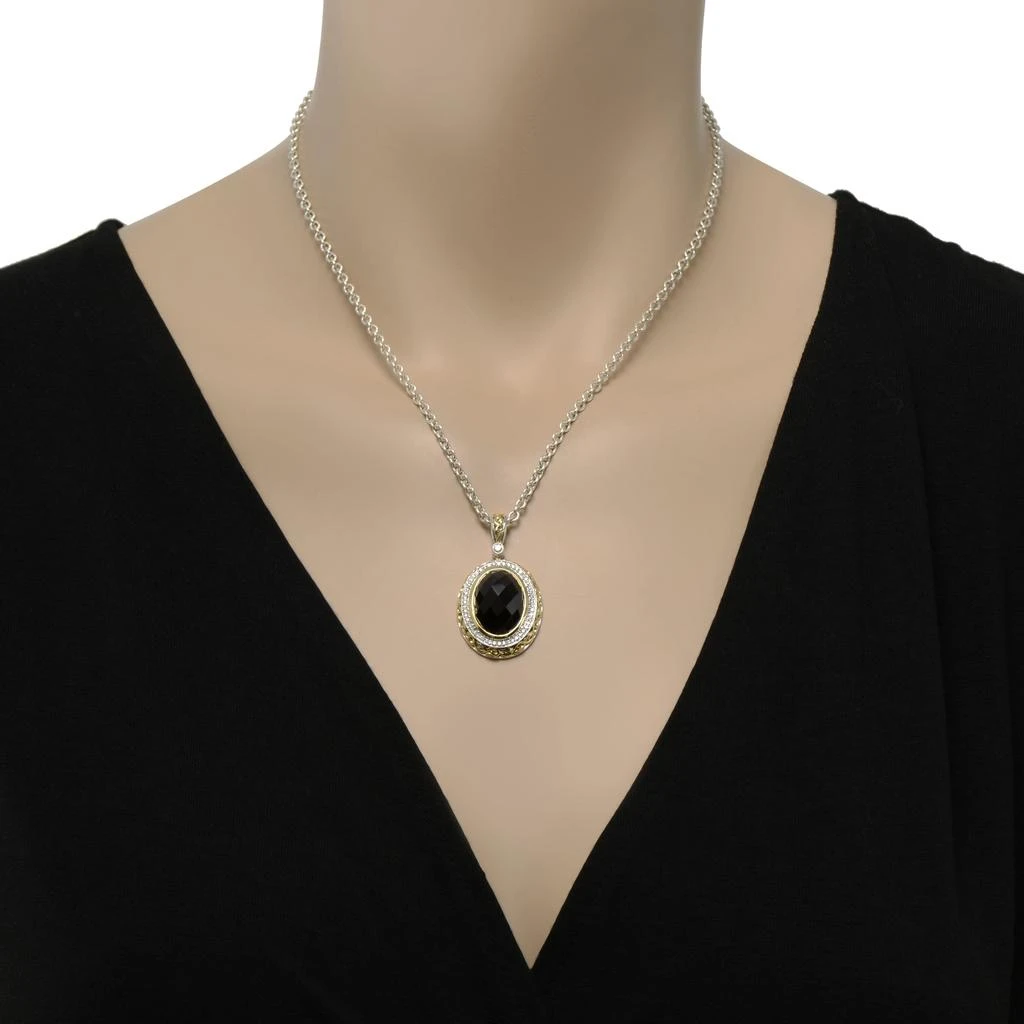 商品Charles Krypell|Charles Krypell Women's Sterling Silver and 18K Gold Necklace,价格¥8321,第2张图片详细描述